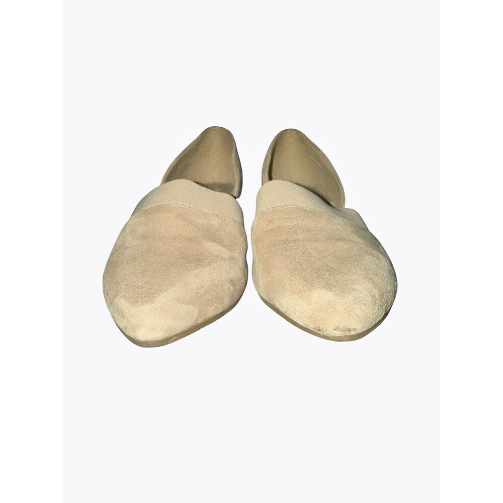 Eileen Fisher Hilly D’Orsay Suede Pumps Heels Pointed Toe Neutral Beige Taupe 8 - Picture 6 of 10